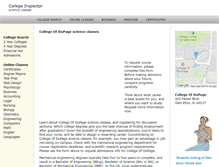 Tablet Screenshot of collegeofdupage.net